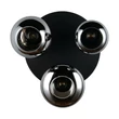 Plafoniera Trio LUMINA metal, sticla, negru, crom, E14 - 617030332