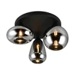 Plafoniera Trio LUMINA metal, sticla, negru, crom, E14 - 617030332