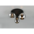 Plafoniera Trio LUMINA metal, sticla, negru, crom, E14 - 617030332