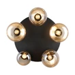 Plafoniera Trio LUMINA metal, sticla, negru, chihlimbar, E14 - 617030513