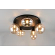 Plafoniera Trio LUMINA metal, sticla, negru, chihlimbar, E14 - 617030513