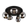 Plafoniera Trio LUMINA metal, sticla, negru, crom, E14 - 617030532
