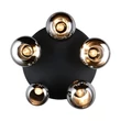 Plafoniera Trio LUMINA metal, sticla, negru, crom, E14 - 617030532