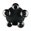 Plafoniera Trio LUMINA metal, sticla, negru, crom, E14 - 617030532
