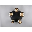 Plafoniera Trio LUMINA metal, sticla, negru, crom, E14 - 617030532