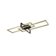 Plafoniera Trio SALINAS metal, negru, alama, LED, 3000K, 34W, 3900lm - 620310308