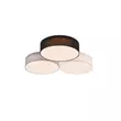 Plafoniera Trio LUGANO metal, tesatura, alb, gri, negru, LED, 3000K, 38W, 4200lm - 621910317