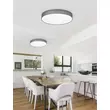 Plafoniera Trio LUGANO metal, tesatura, alb, gri, LED, 3000K-5000K, 42W, 4900lm - 621914011