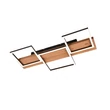 Plafoniera Trio HARPER metal, lemn, negru, maro, LED, 3000K, 30W, 4000lm - 622910332