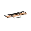 Plafoniera Trio HARPER metal, lemn, negru, maro, LED, 3000K, 30W, 4000lm - 622910332