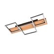 Plafoniera Trio HARPER metal, lemn, negru, maro, LED, 3000K, 30W, 4000lm - 622910332
