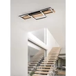 Plafoniera Trio HARPER metal, lemn, negru, maro, LED, 3000K, 30W, 4000lm - 622910332