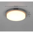 Plafoniera exterioara cu senzor Trio BERMEJO metal, plastic, antracit, alb, LED, 14W, 2300-3000-4000K, 1450Lm, IP54 - 630369142