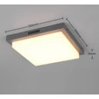Plafoniera exterioara cu senzor Trio BERMEJO metal, plastic, antracit, alb, LED, 14W, 2300-3000-4000K, 1450Lm, IP54 - 630369242