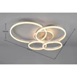 Plafoniera Trio DRAKE metal, acril, nichel, alb, LED, 50W, 2700 -6500K, 5850Lm - 632210407