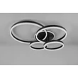 Plafoniera Trio DRAKE metal, acril, negru, alb, LED, 50W, 2700 -6500K, 5850Lm - 632210432