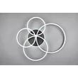 Plafoniera Trio DRAKE metal, acril, negru, alb, LED, 50W, 2700 -6500K, 5850Lm - 632210432