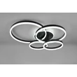 Plafoniera Trio DRAKE metal, acril, negru, alb, LED, 50W, 2700 -6500K, 5850Lm - 632210432