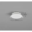 Spot incastrabil Trio HIMAL metal, plastic, alb, LED, 3.5W, 2700-4000K, 450Lm,IP65 - 635110101