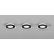 Spot incastrabil Trio HIMAL metal, plastic, negru, LED, 3x 3.5W, 2700-4000K, 3x 450Lm, IP65 - 635110302