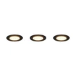 Spot incastrabil Trio HIMAL metal, plastic, negru, LED, 3x 3.5W, 2700-4000K, 3x 450Lm, IP65 - 635110302