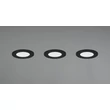 Spot incastrabil Trio HIMAL metal, plastic, negru, LED, 3x 3.5W, 2700-4000K, 3x 450Lm, IP65 - 635110302