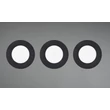 Spot incastrabil Trio HIMAL metal, plastic, negru, LED, 3x 3.5W, 2700-4000K, 3x 450Lm, IP65 - 635110302