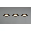 Spot incastrabil Trio HIMAL metal, plastic, negru, LED, 3x 3.5W, 2700-4000K, 3x 450Lm, IP65 - 635110302