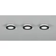 Spot incastrabil Trio HIMAL metal, plastic, negru, LED, 3x 3.5W, 2700-4000K, 3x 450Lm, IP65 - 635110302