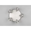 Plafoniera Trio ROMEO metal, plastic, nichel, LED, 35W, 2300-3000-4000K, 3500Lm - 637010507
