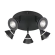 Plafoniera Trio ROMEO metal, plastic, negru, LED, 35W, 2300-3000-4000K, 3500Lm - 637010532