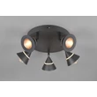 Plafoniera Trio ROMEO metal, plastic, negru, LED, 35W, 2300-3000-4000K, 3500Lm - 637010532