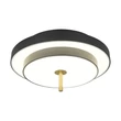 Plafoniera Trio KEATON metal, acril, negru, auriu, alb, LED, 34.5W, 2300-3000-4000K, 4000Lm - 640210180