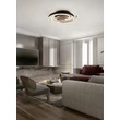 Plafoniera Trio CAYA metal, alama, negru, LED, 2300K-3000K-4000K, 58W, 6800lm - 641910208