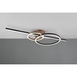 Plafoniera Trio MONTILLA metal, acril, negru, maro, alb, LED, 54W, 2700-6000K, 6300Lm - 643010302