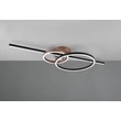 Plafoniera Trio MONTILLA metal, acril, negru, maro, alb, LED, 54W, 2700-6000K, 6300Lm - 643010302