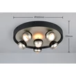 Plafoniera Trio ORBIT metal, nichel, negru, LED, 40W, 2300-3000-4000K, 4700Lm - 644410607