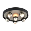 Plafoniera Trio ORBIT metal, nichel, negru, LED, 40W, 2300-3000-4000K, 4700Lm - 644410607