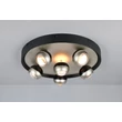 Plafoniera Trio ORBIT metal, nichel, negru, LED, 40W, 2300-3000-4000K, 4700Lm - 644410607