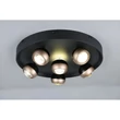 Plafoniera Trio ORBIT metal, negru, maro, LED, 40W, 2300-3000-4000K, 4700Lm - 644410632