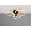 Plafoniera Trio CARUSO, metal, negru, auriu, LED, 43W, 4980lm, 2300K+3000K+4000K - Trio-648110680