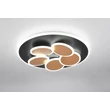 Plafoniera Trio MANDALA, metal, negru, auriu, LED, 35W, 4200lm, 2700K-6500K - Trio-653210680