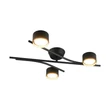 Plafoniera Trio CODA metal, negru, GX53 - 669000380