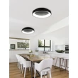 Plafoniera Trio GIRONA metal, plastic, negru, alb, LED, 2700K-6000K, 48W, 5600lm - 671290132
