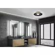 Plafoniera pentru baie Trio ASCARI metal, negru, LED, 3000K, 35W, 4100lm, IP44 - 680819332