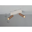 Plafoniera Trio AMBALA metal, maro, LED, 11W, 2300-3000-4000K, 1000Lm - 849210265