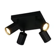 Plafoniera Trio SOKA metal, negru, GU10 - 867730432