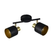 Plafoniera Trio EVA metal, negru, auriu, E14 - 868800280