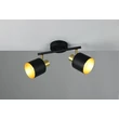 Plafoniera Trio EVA metal, negru, auriu, E14 - 868800280