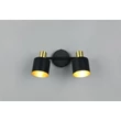 Plafoniera Trio EVA metal, negru, auriu, E14 - 868800280